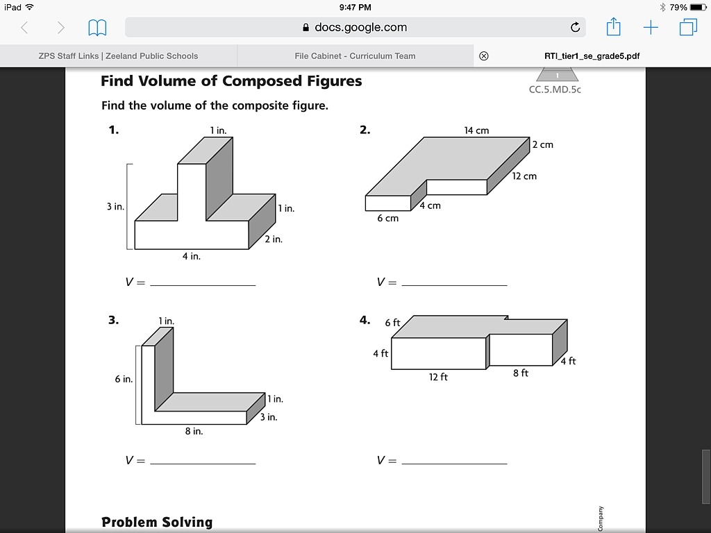 Volume Of Composite Figures 8 13 Math 5th Grade Math Worksheets Library Volume Of Composite Figures 8 13 Math 5th Grade Math Worksheets Library