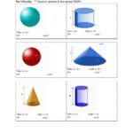 Volume Of Cylinders Cones Spheres Worksheet Live Worksheets Worksheets Library
