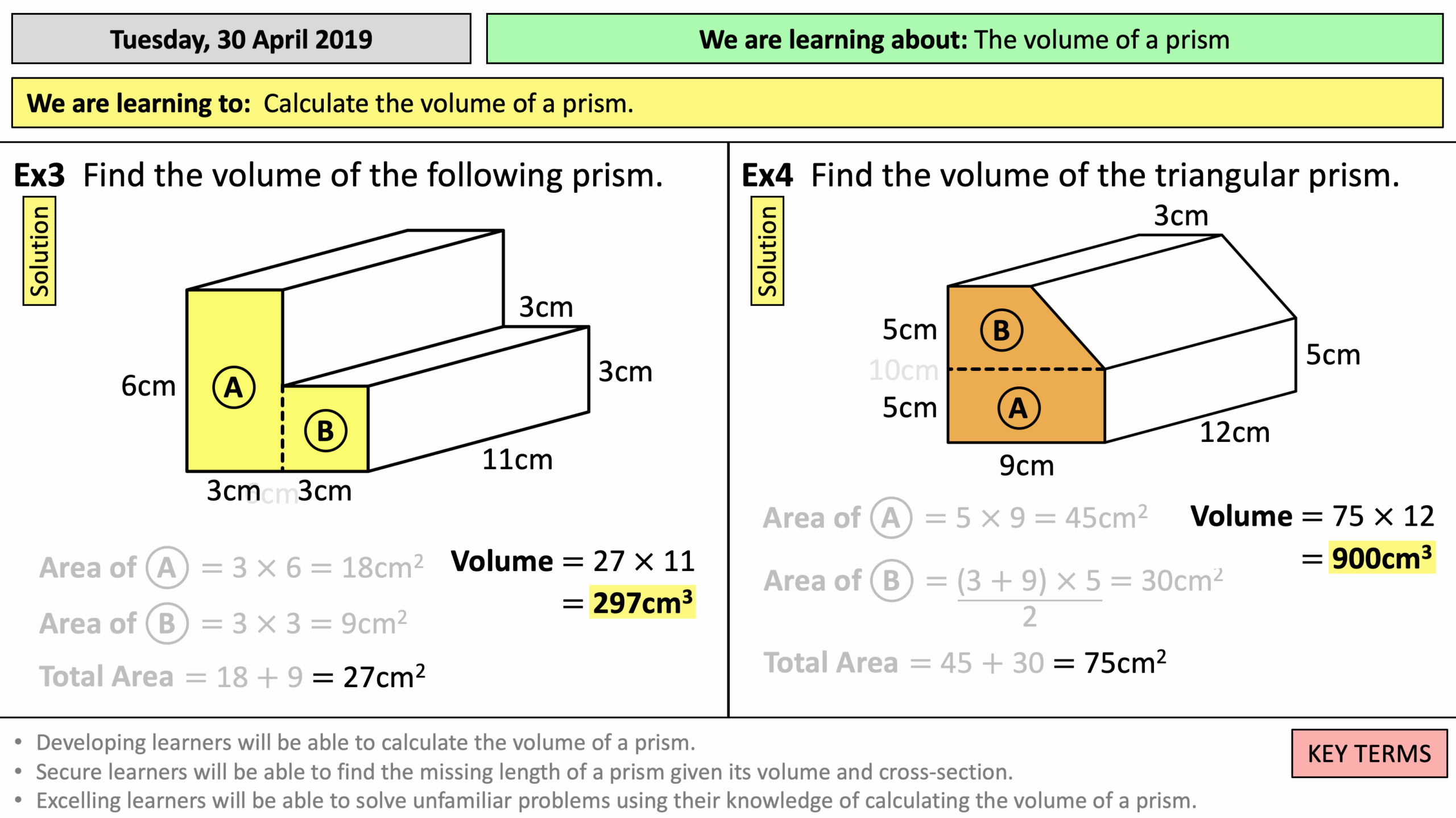 volume of prisms and cylinders worksheet