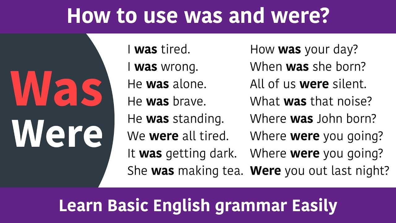 was and were grammar
