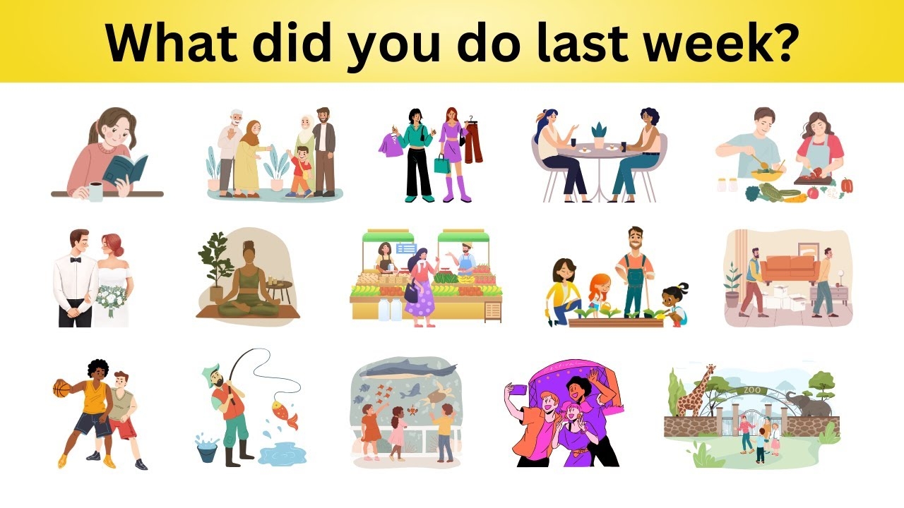 What Did You Do Last Week Listening And Speaking Practice L English Learning L Improve English YouTube