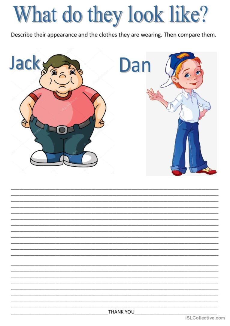 What Do They Look Like Pictur English ESL Worksheets Pdf Doc