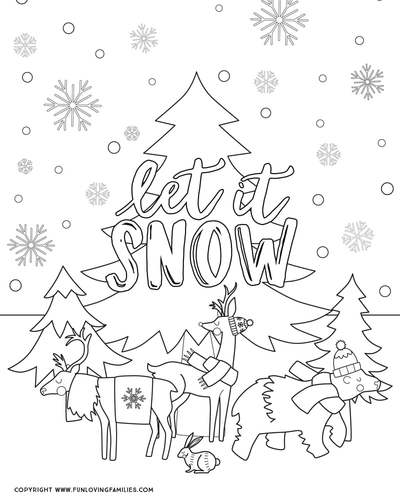winter coloring pages free printable winter coloring pages free printable