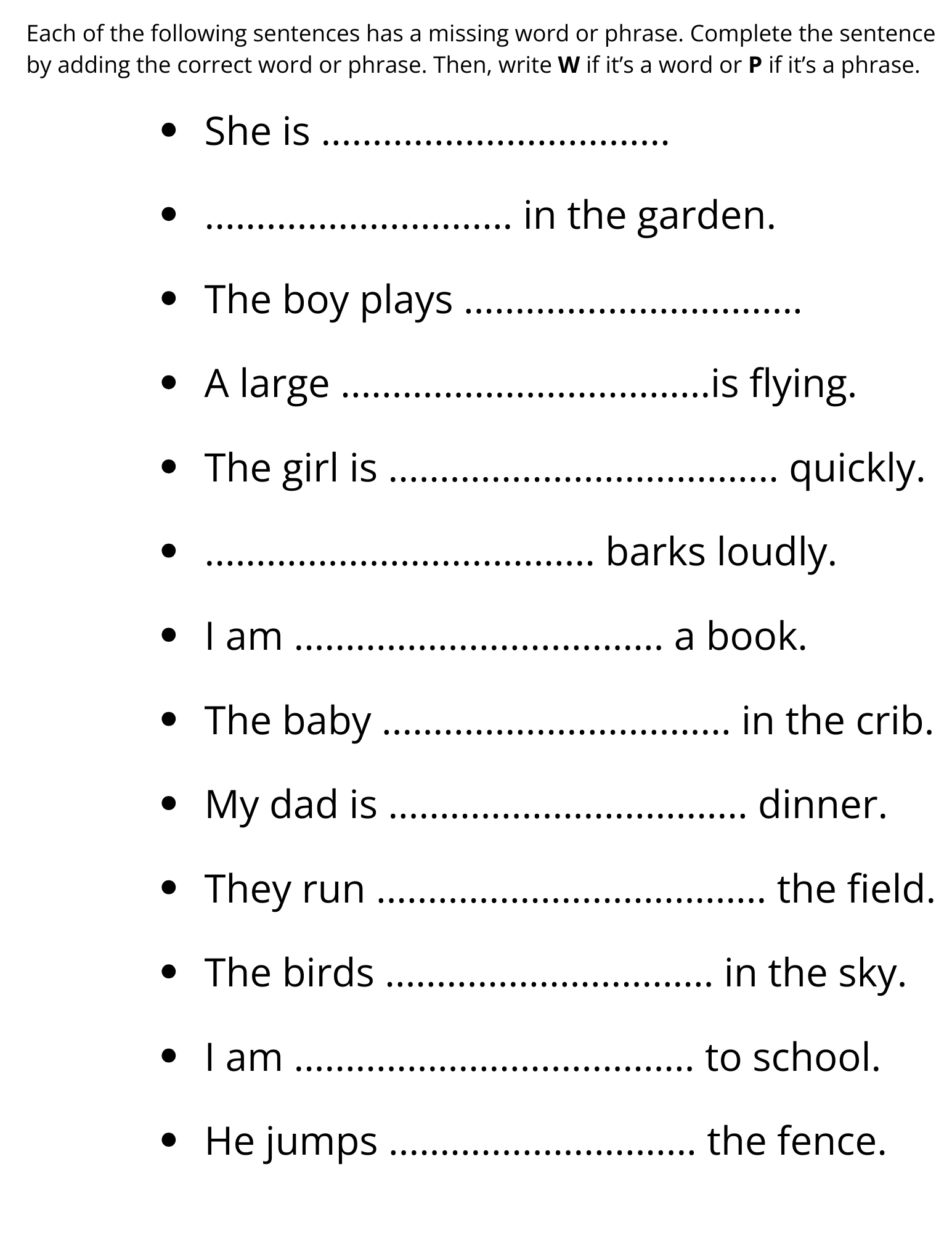 Word Phrase Sentence Worksheet For Grade 2 Made By Teachers Word Phrase Sentence Worksheet For Grade 2 Made By Teachers