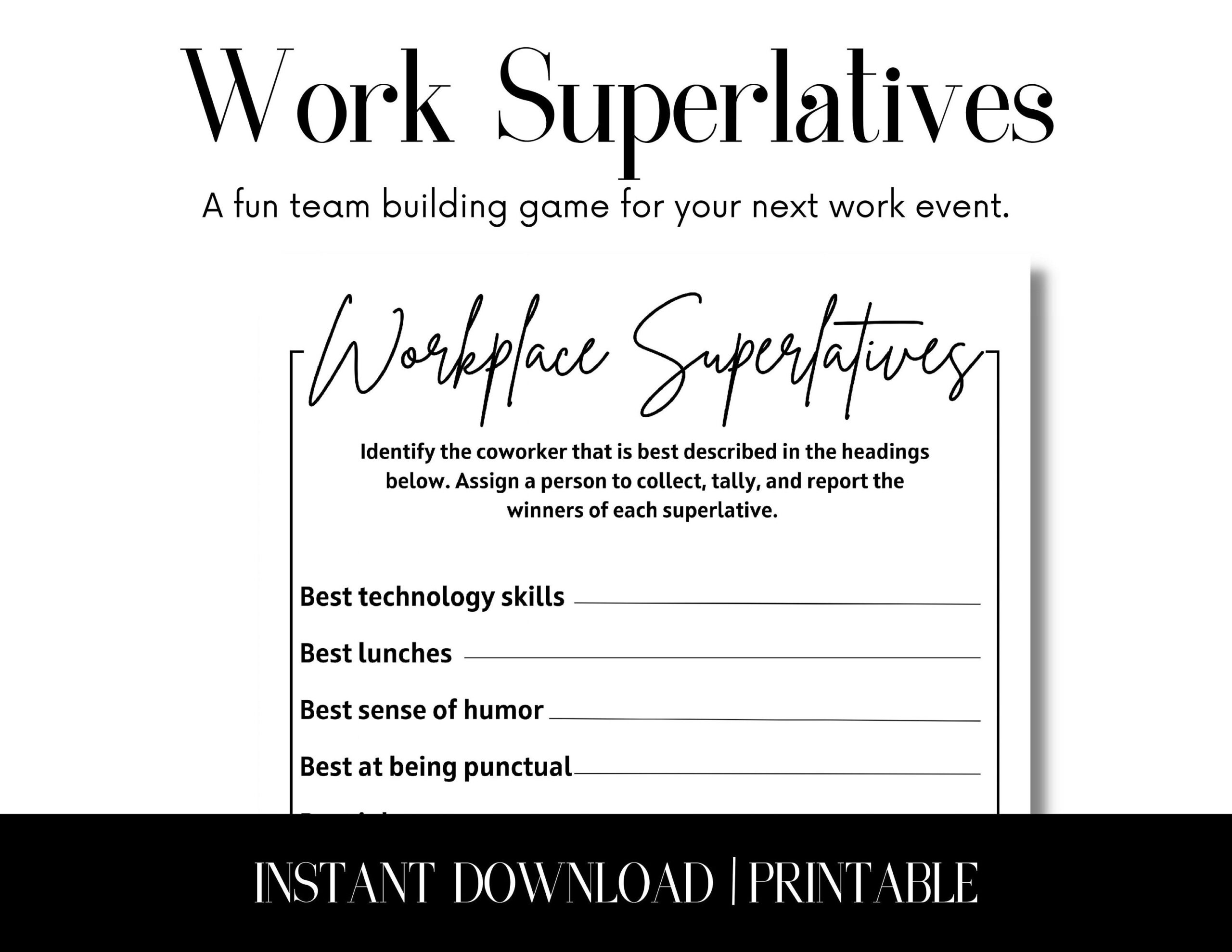 funny superlatives for work