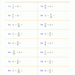 Worksheets For Fraction Multiplication