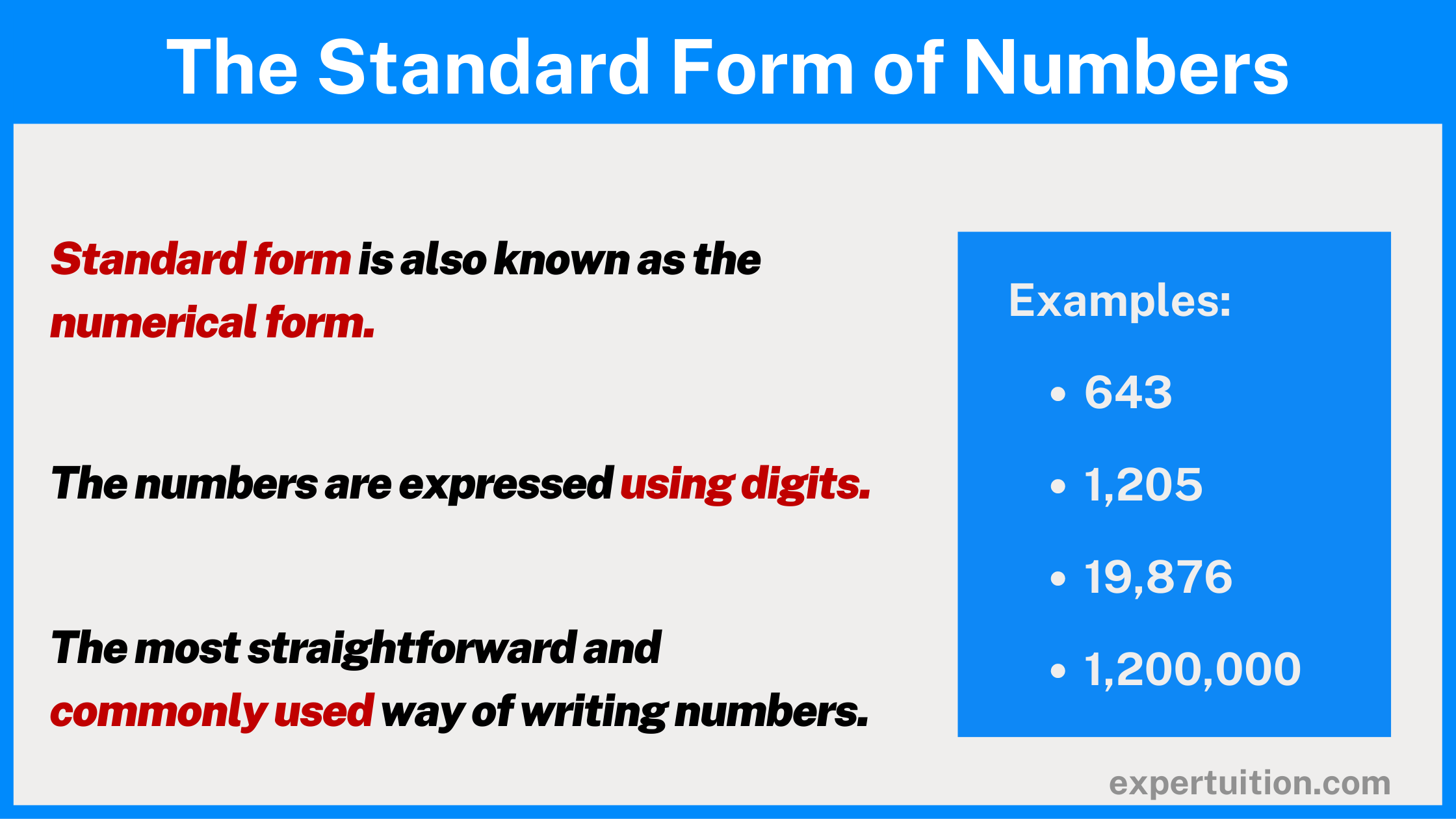 Writing Numbers In Standard Word And Expanded Forms ExperTuition