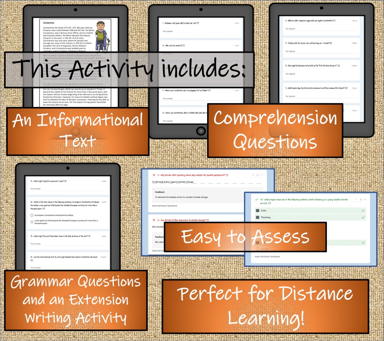 Year 5 Or Year 6 Constantine Reading Comprehension Activity Digital Print Teaching Resources Year 5 Or Year 6 Constantine Reading Comprehension Activity Digital Print Teaching Resources