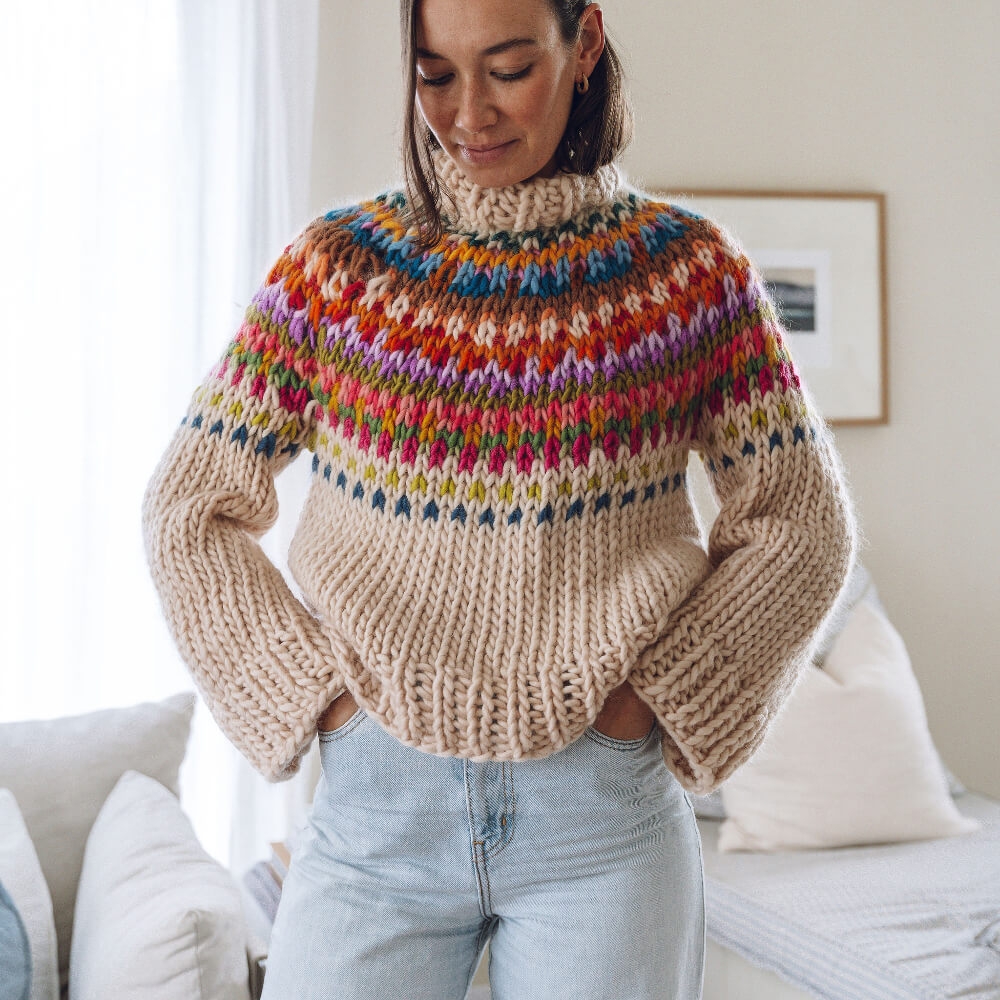 Yoking Around Jumper Knitting Pattern Lauren Aston Designs