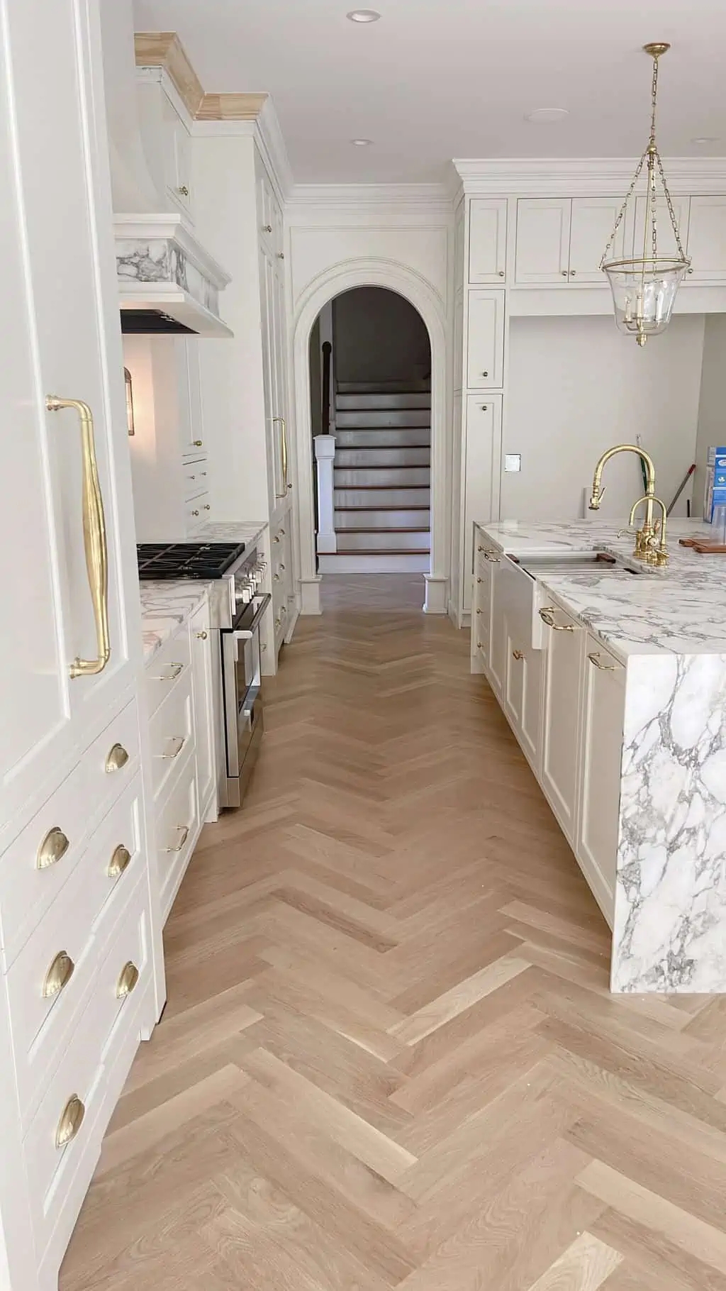 Your Guide To Herringbone Wood Floors How Ours Turned Out Chrissy Marie Blog