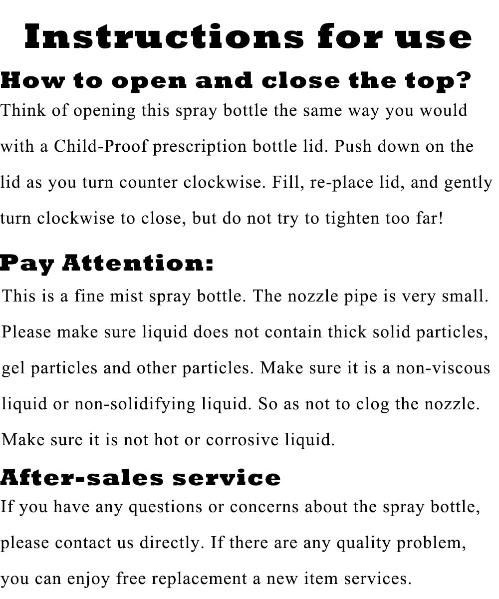 how do you open a mist spray bottle from pattern