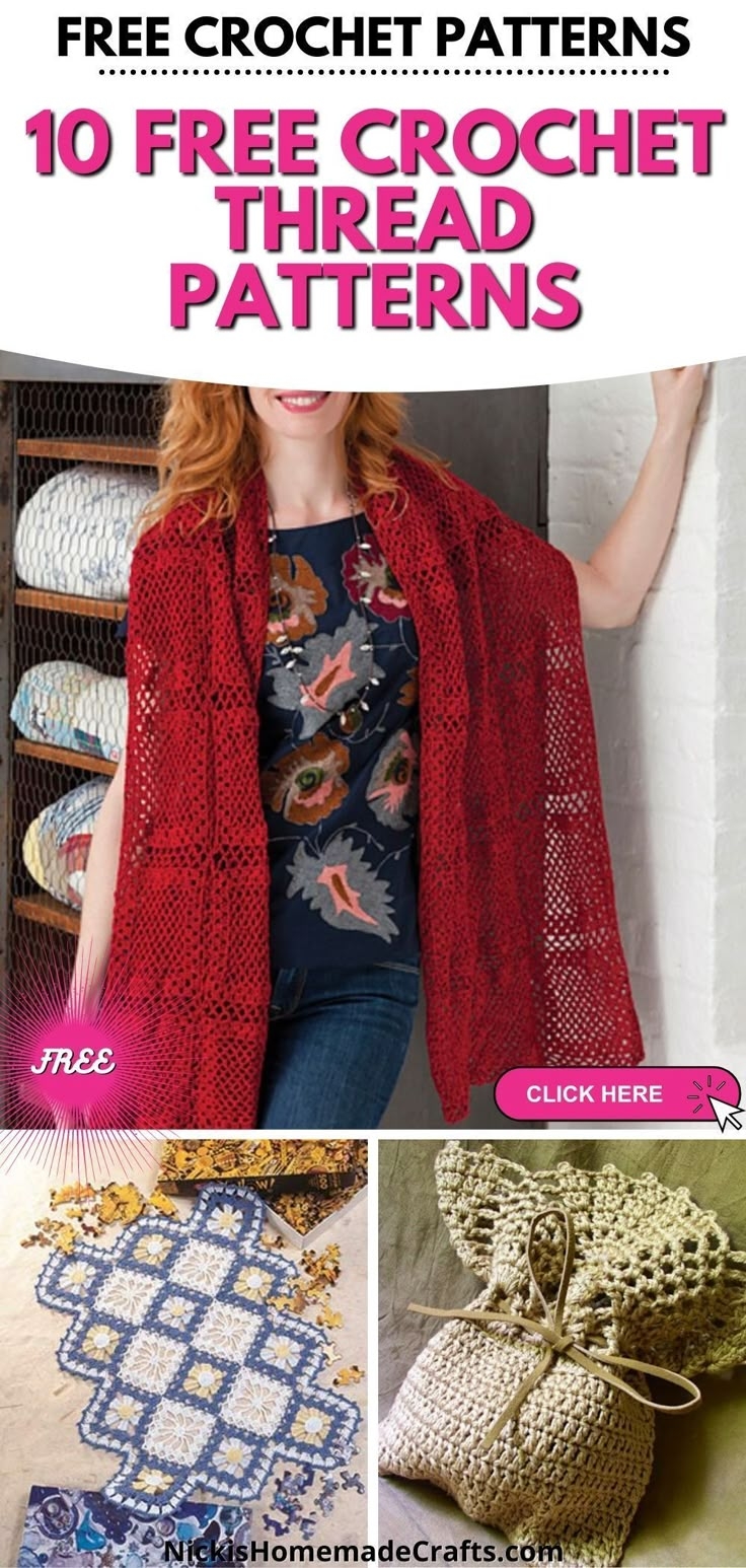 10 Stunning Free Crochet Thread Patterns 10 Stunning Free Crochet Thread Patterns