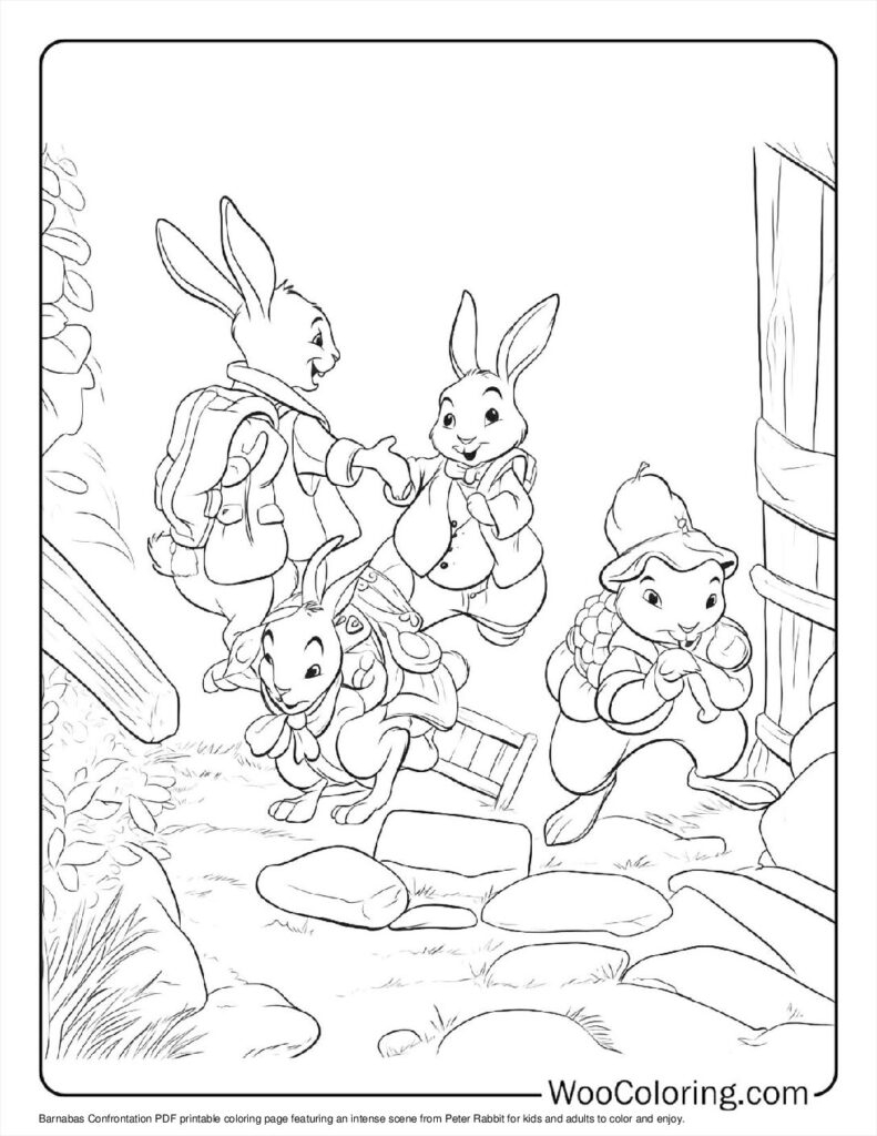 100 Peter Rabbit Coloring Pages Free PDF To Print Woo Coloring
