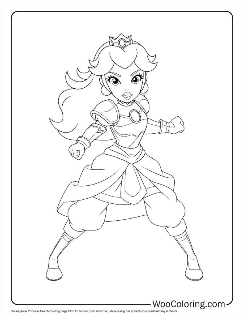 princess peach coloring page free princess peach coloring page free