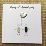 10th Wedding Anniversary Card Personalised Tin Anniversary Little People Etsy
