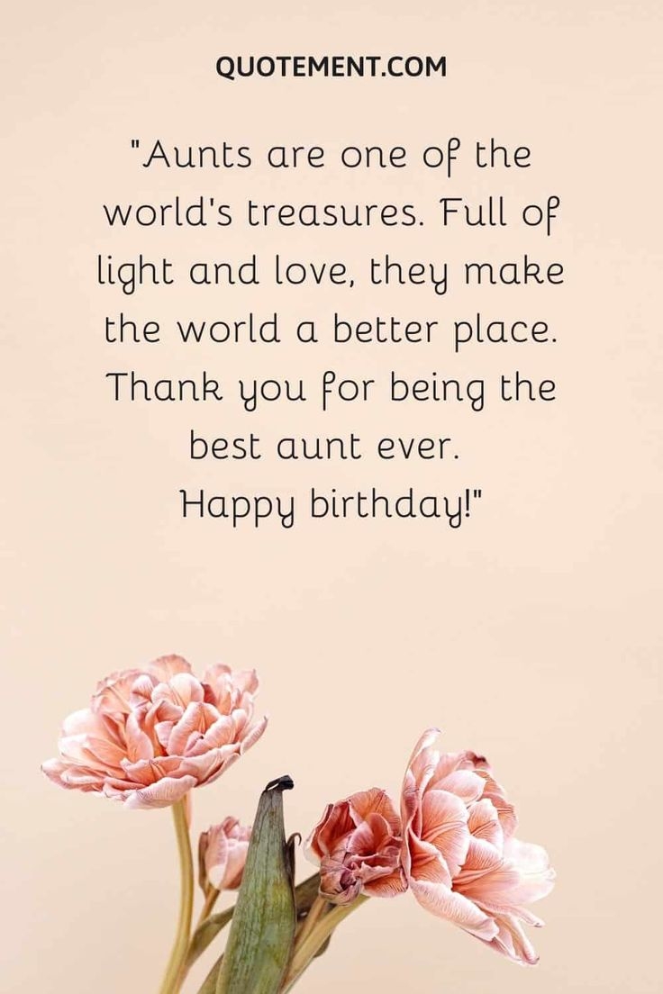 140 Beautiful Heart Touching Birthday Wishes For Aunt