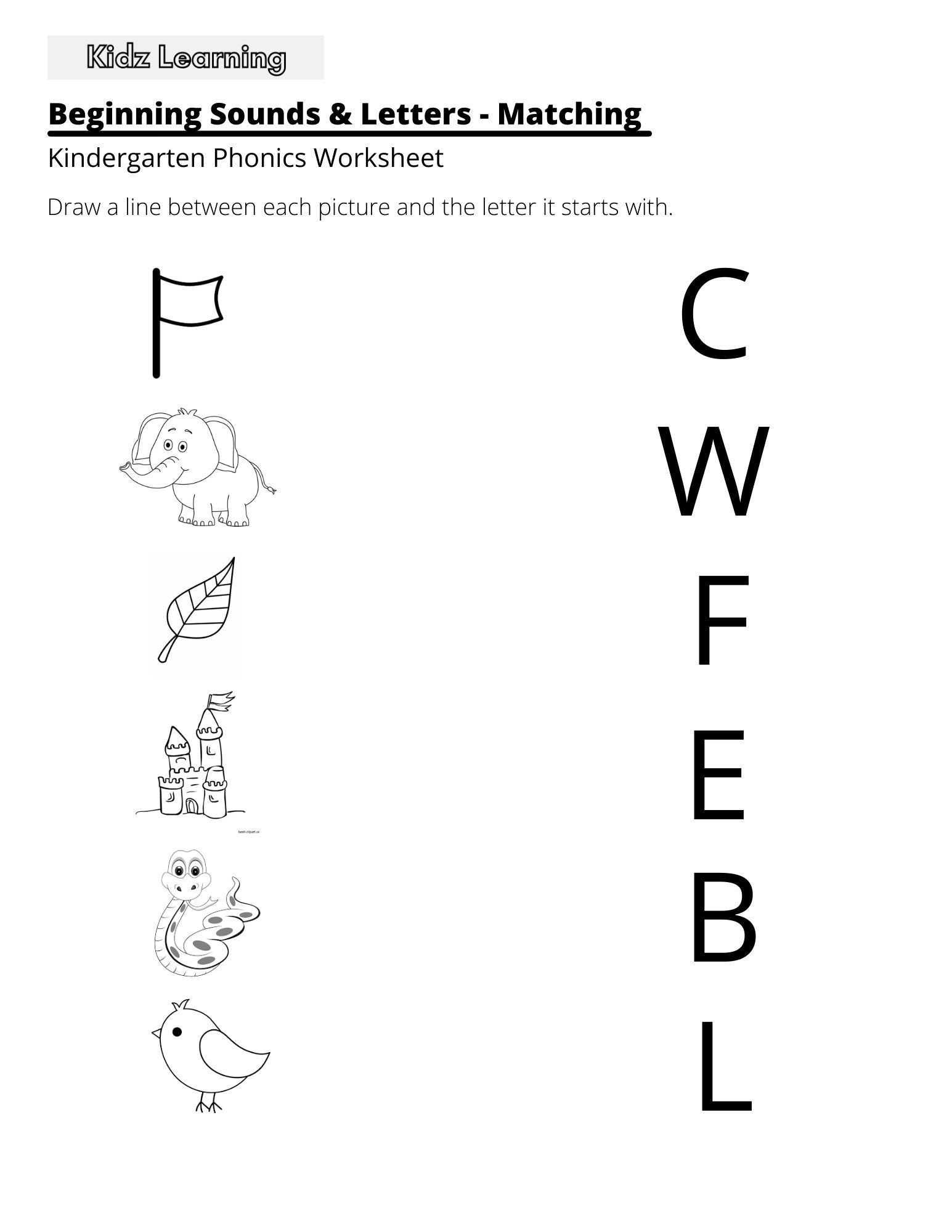 15 Printable Beginning Sounds Worksheets Preschool 1st Grade Phonics And Literacy Etsy Sweden