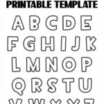 2 Inch Alphabet Letters Printable Template