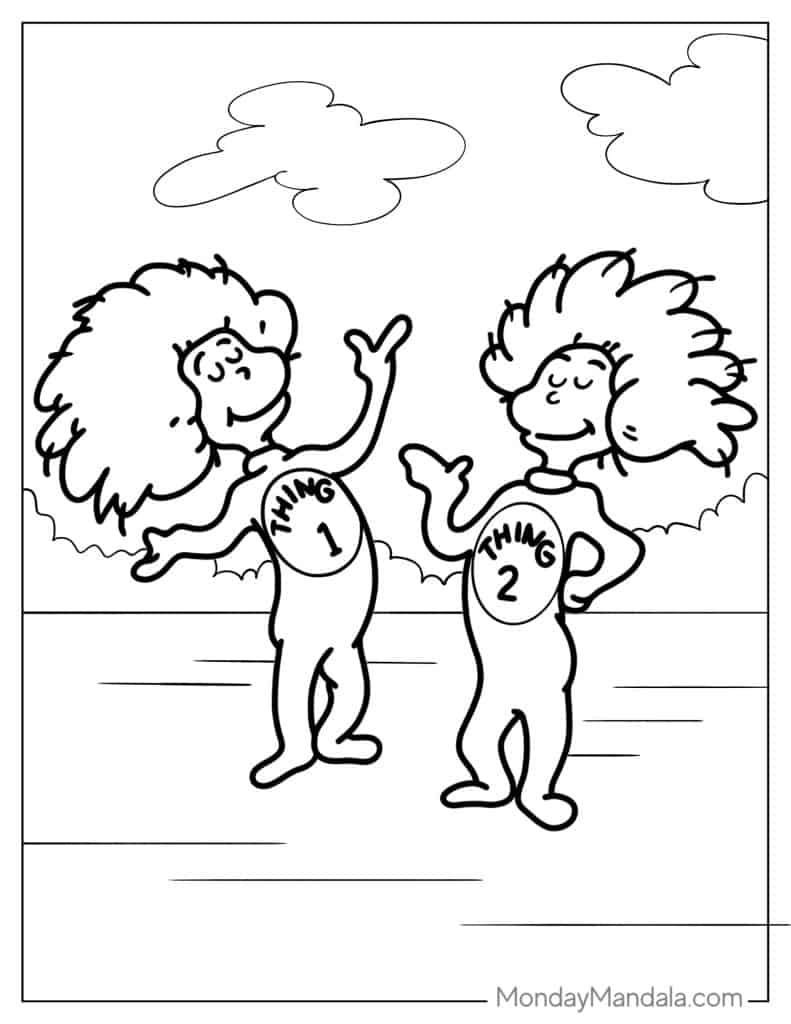 20 Cat In The Hat Coloring Pages Free PDF Printables 20 Cat In The Hat Coloring Pages Free PDF Printables