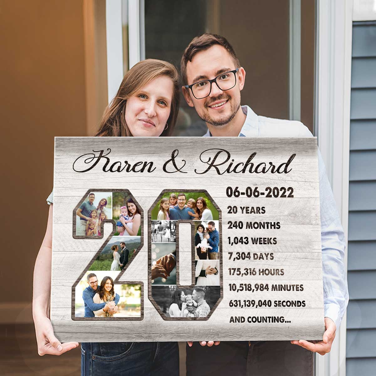 20 Year Anniversary Gift For Wife 20th Anniversary Photo Collage Gift 20th Wedding Anniversary Gift Best Personalized Gifts For Everyone 20 Year Anniversary Gift For Wife 20th Anniversary Photo Collage Gift 20th Wedding Anniversary Gift Best Personalized Gifts For Everyone