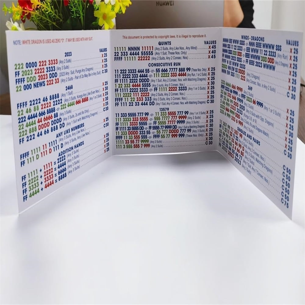 2023 2024 Mahjong Card Official Large Print Mah Jongg Cards 2023 2024 Mahjong Tabletop Game National Mah Jongg League Cards 2023 2024 Official Standard Hands And Rules 4 Pcs Blue Walmart Business Supplies 2023 2024 Mahjong Card Official Large Print Mah Jongg Cards 2023 2024 Mahjong Tabletop Game National Mah Jongg League Cards 2023 2024 Official Standard Hands And Rules 4 Pcs Blue Walmart Business Supplies