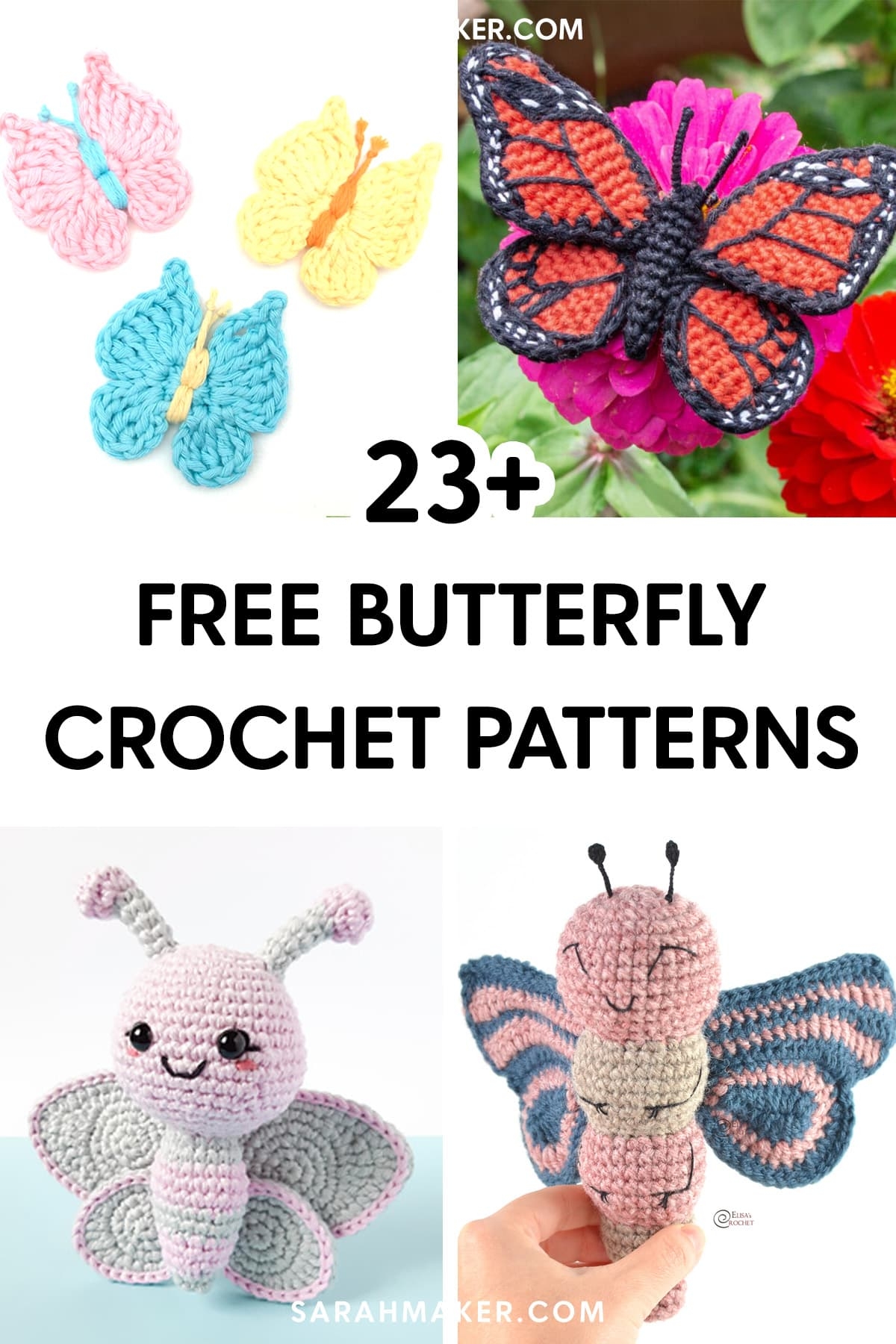 23 Free Crochet Butterfly Patterns Sarah Maker