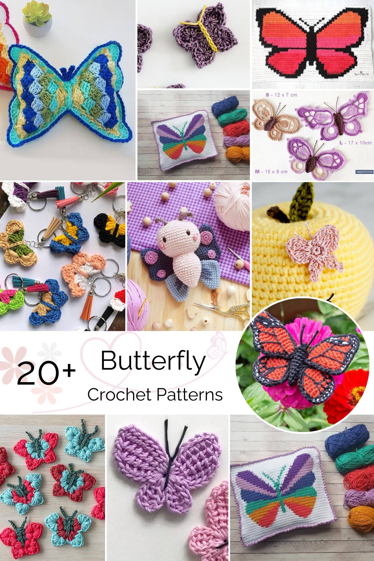 25 Free Beautiful Crochet Butterfly Patterns Made From Yarn 25 Free Beautiful Crochet Butterfly Patterns Made From Yarn