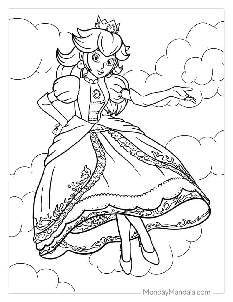 25 Princess Peach Coloring Pages Free PDF Printables 25 Princess Peach Coloring Pages Free PDF Printables