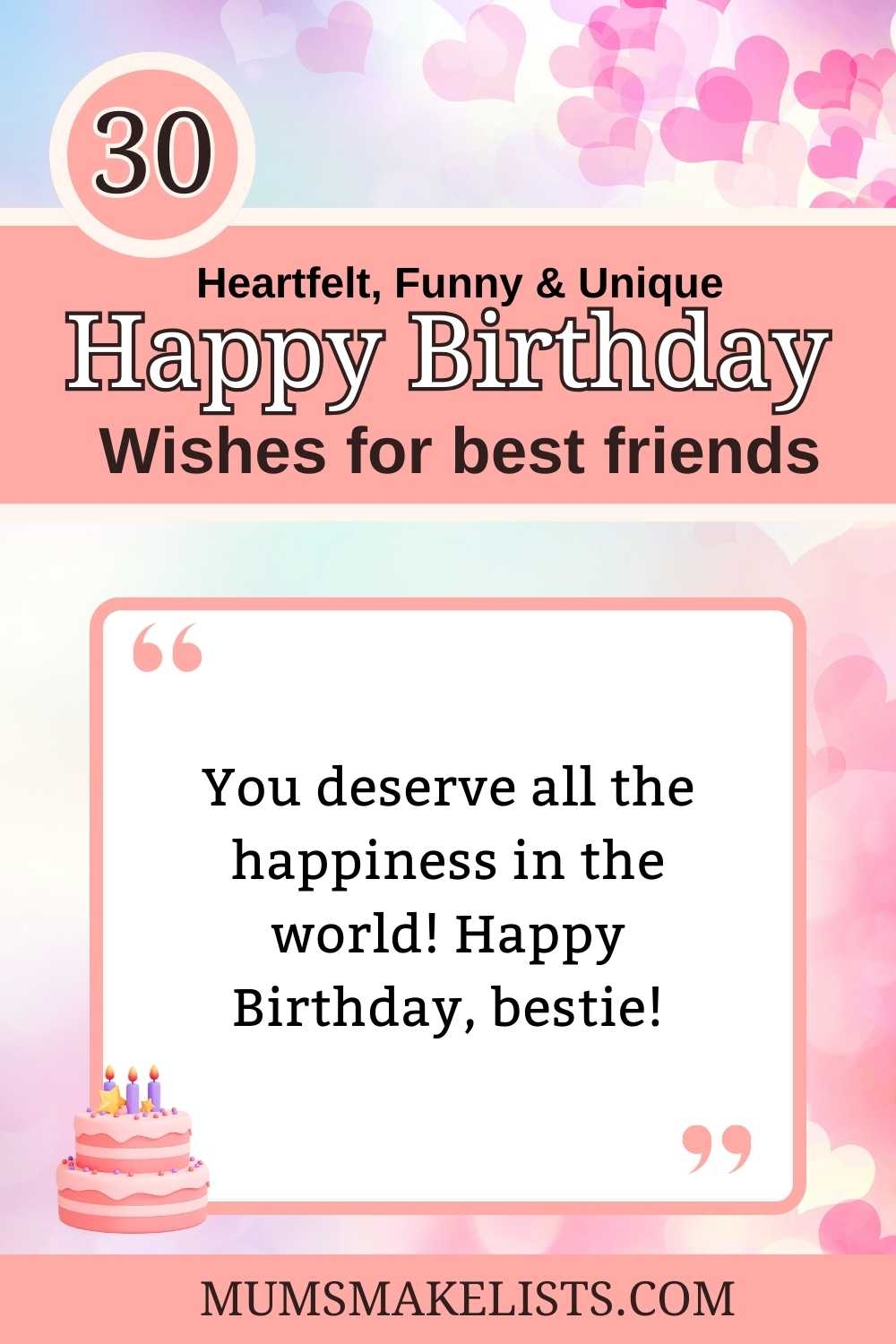 26 Heartfelt Funny And Unique Best Friend Birthday Wishes For Cards Messages And More
