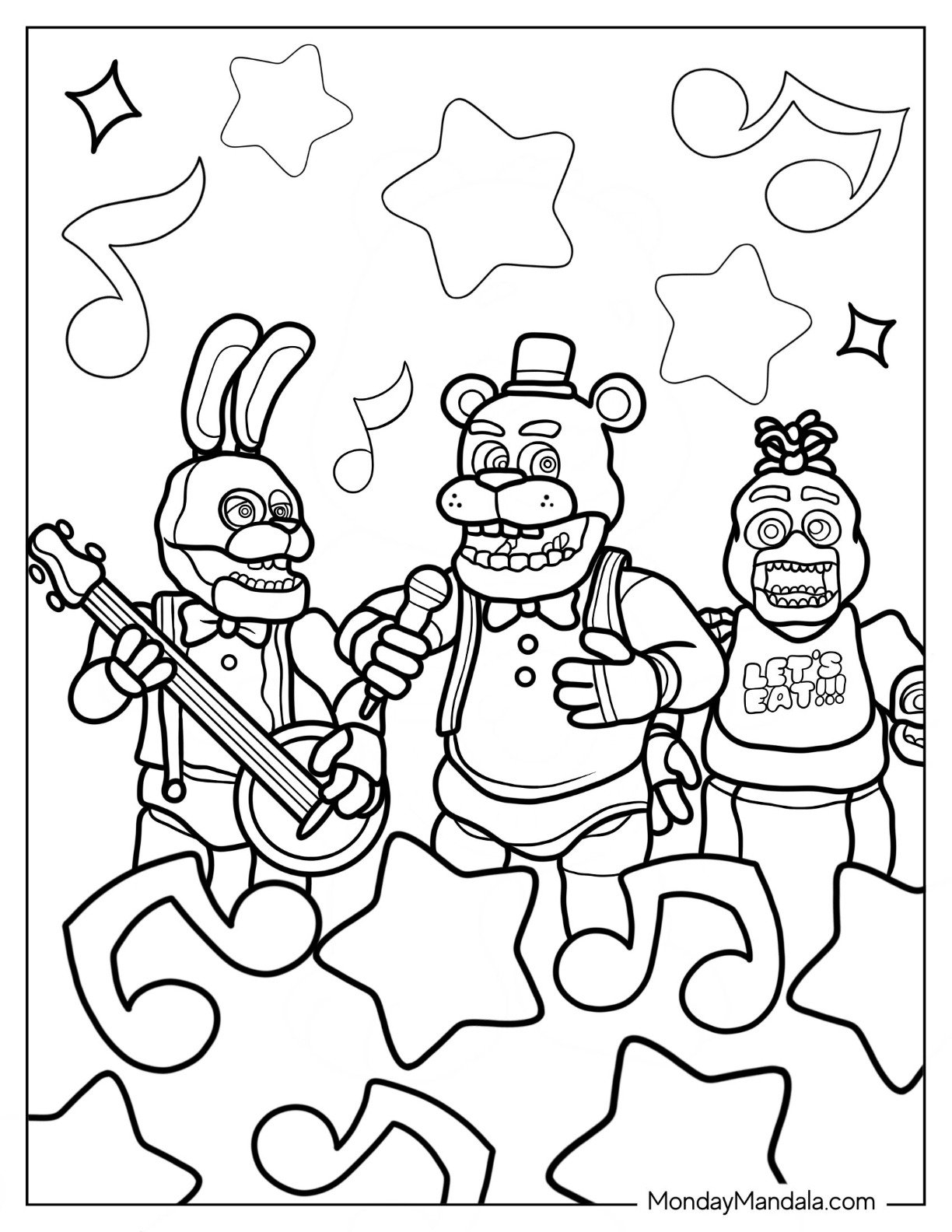 28 Five Nights At Freddie s Coloring Pages Free PDF Printables