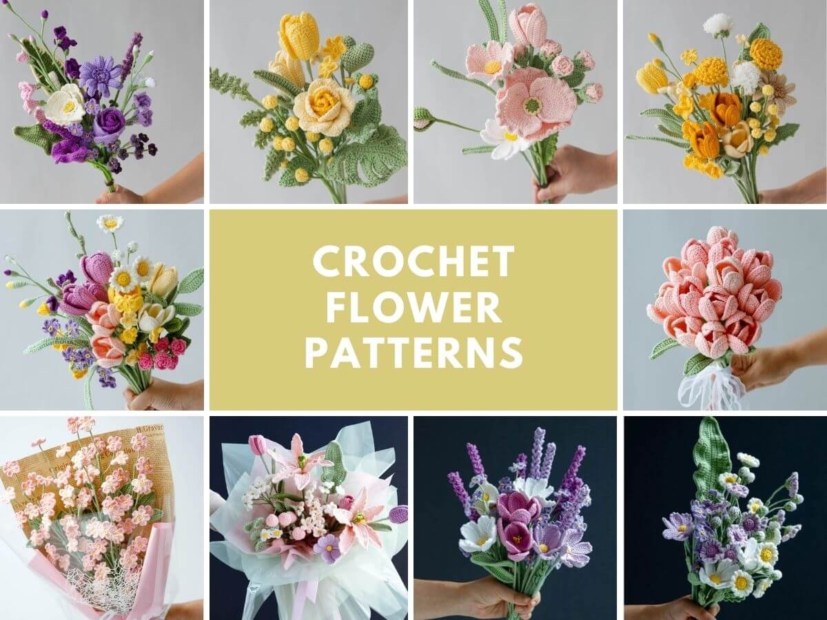 30 Free Realistic Crochet Flower Patterns Video Tutorials 30 Free Realistic Crochet Flower Patterns Video Tutorials