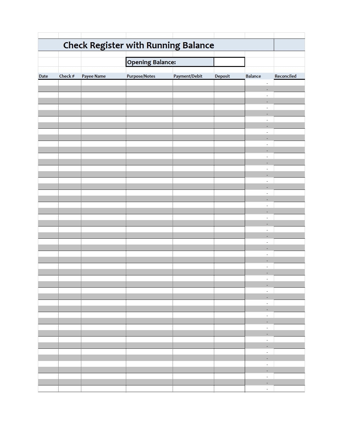 free checkbook register printable free checkbook register printable