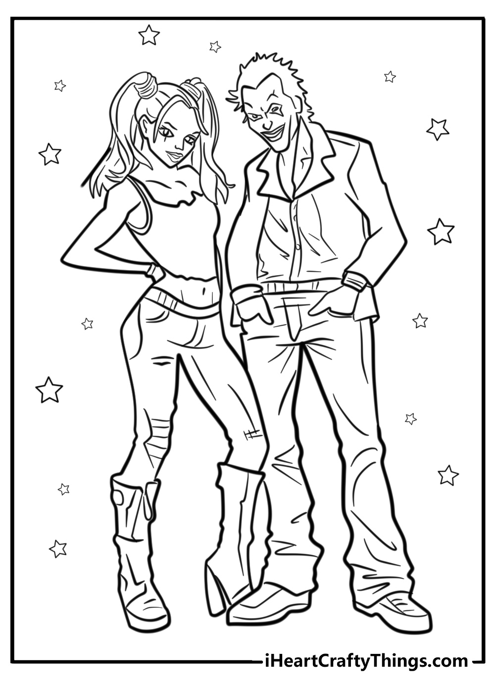 harley quinn and joker coloring pages harley quinn and joker coloring pages