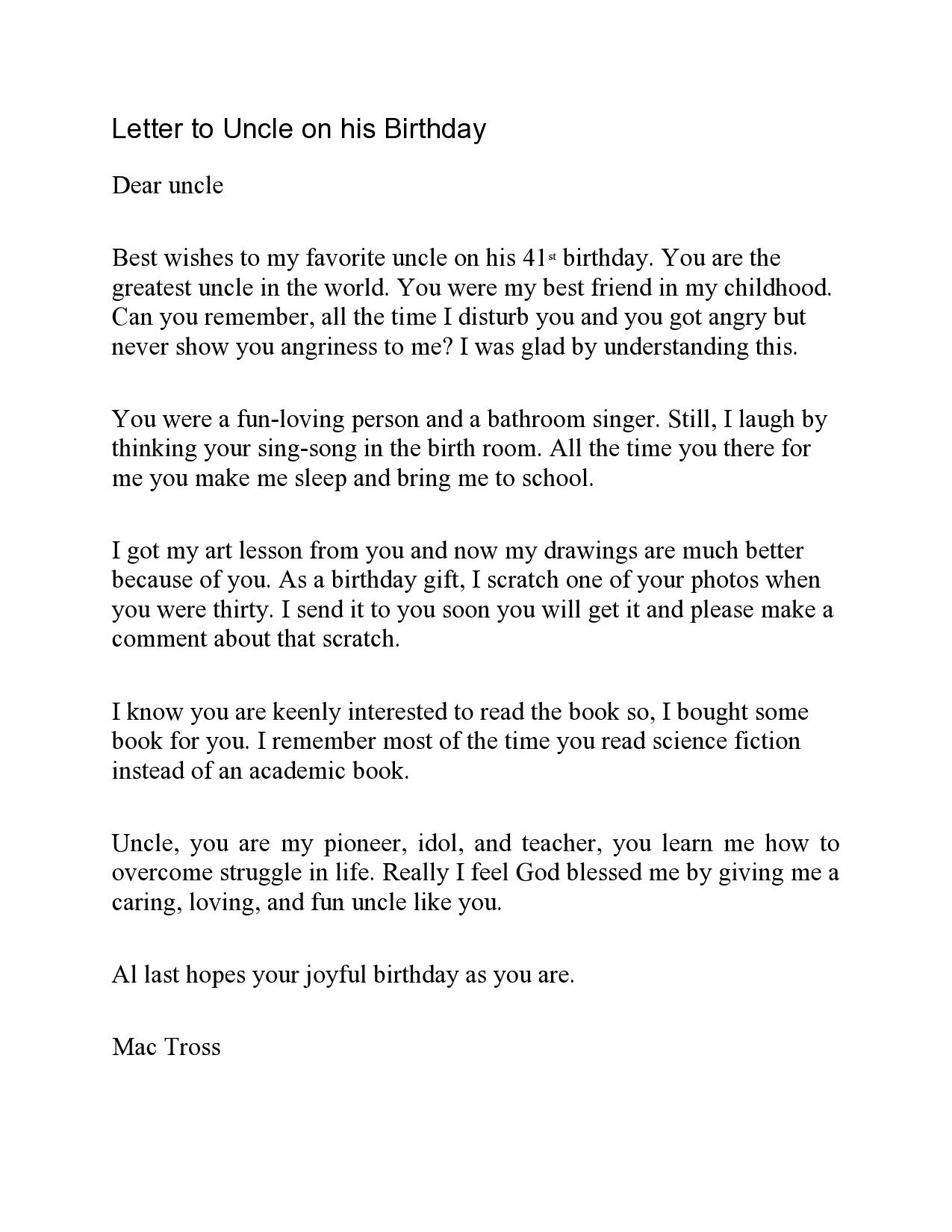 40 Best Happy Birthday Letters for Husband Mom Friend Etc 40 Best Happy Birthday Letters for Husband Mom Friend Etc