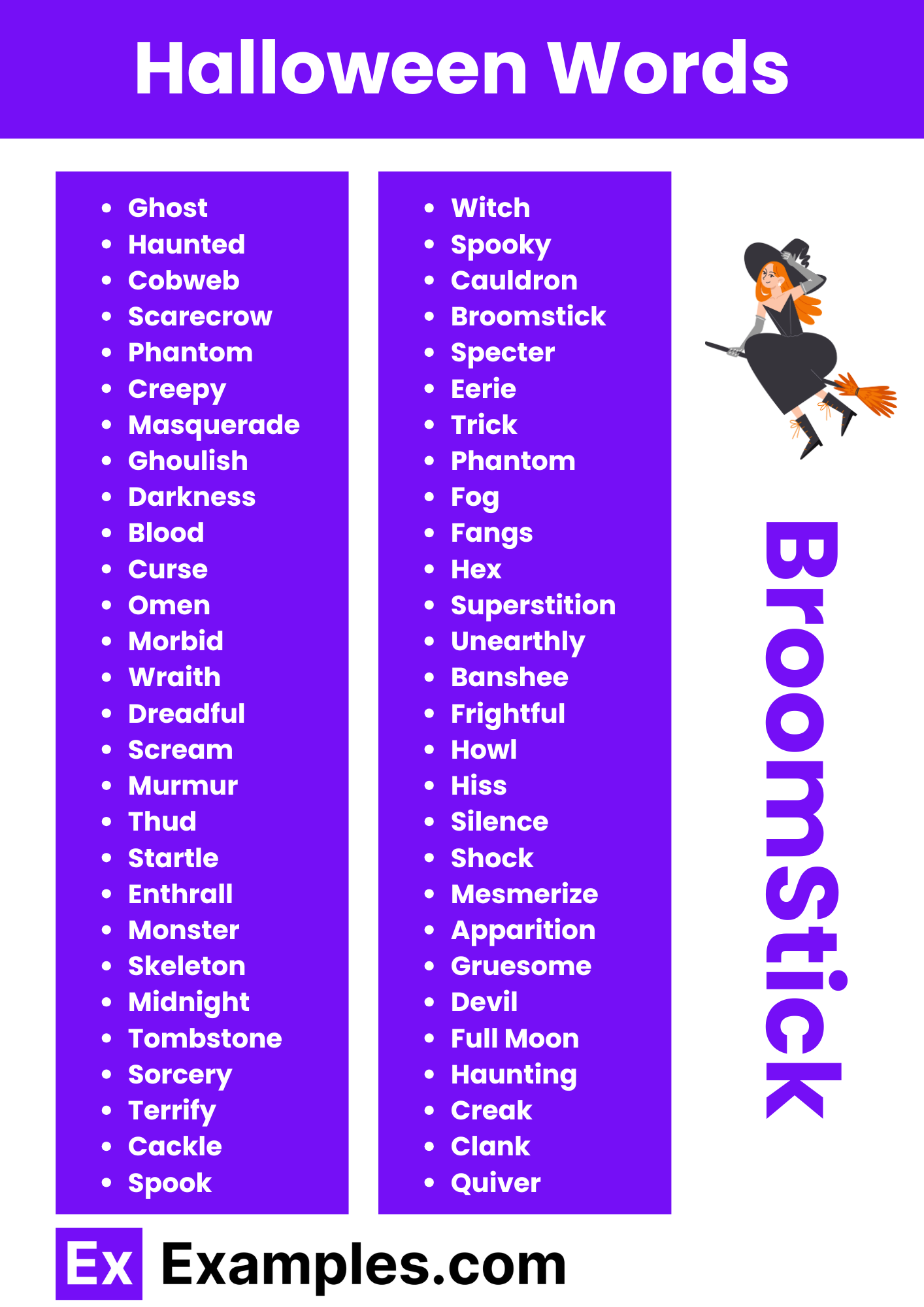 450 Halloween Words List Meaning PDF 450 Halloween Words List Meaning PDF