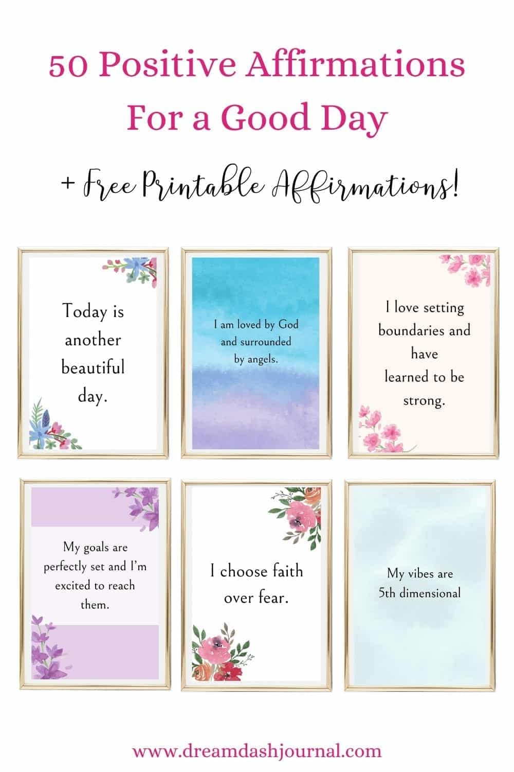 printable affirmation cards