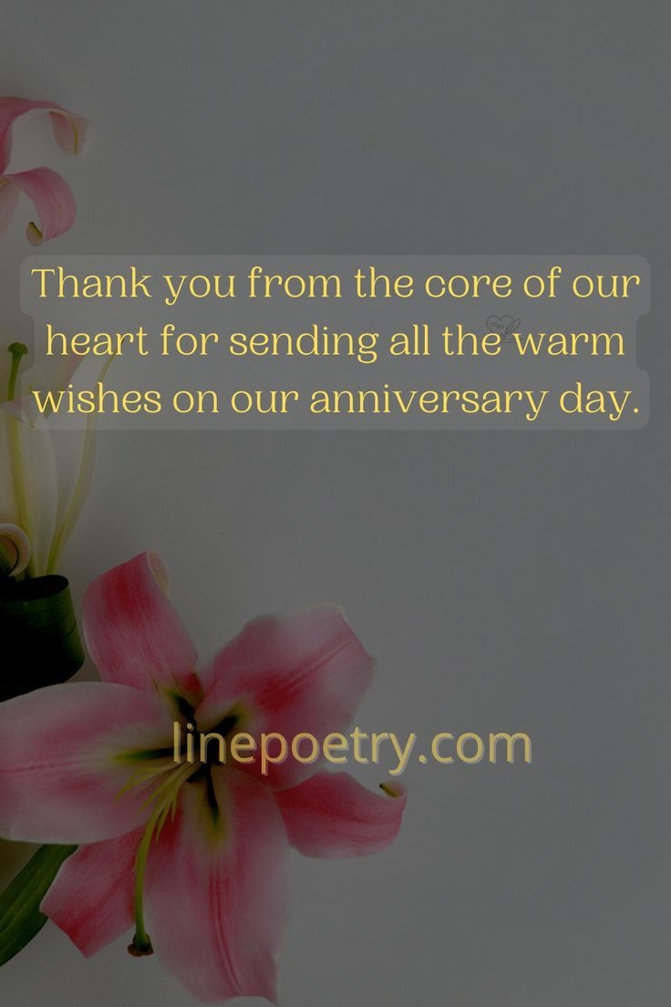 500 Thank You For Anniversary Wishes Messages Images Linepoetry 500 Thank You For Anniversary Wishes Messages Images Linepoetry