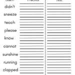 8 Printable Second Grade Writing Spelling Worksheets Spelling Test Etsy