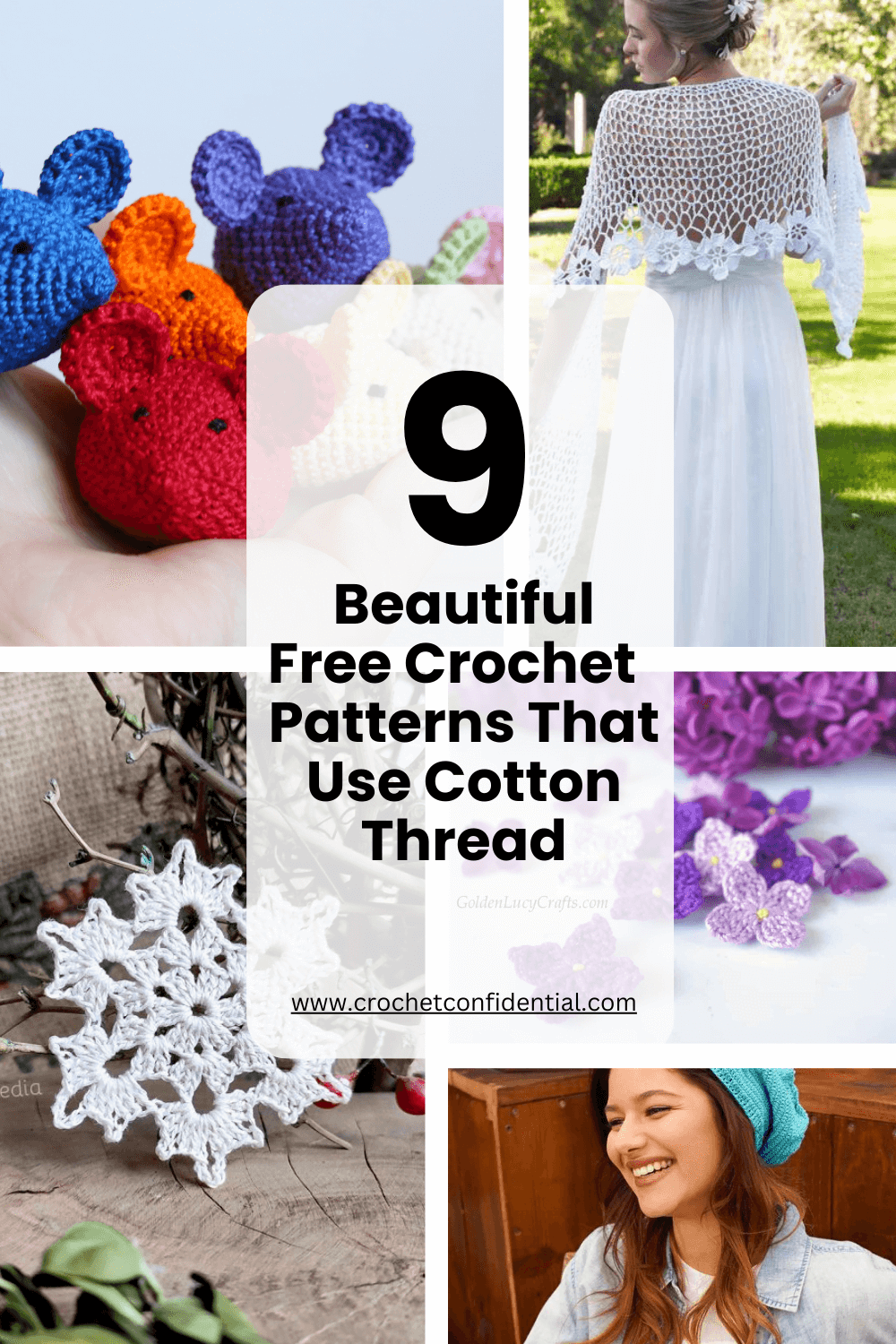 9 Beautiful Free Crochet Patterns Using Cotton Thread Crochet Confidential