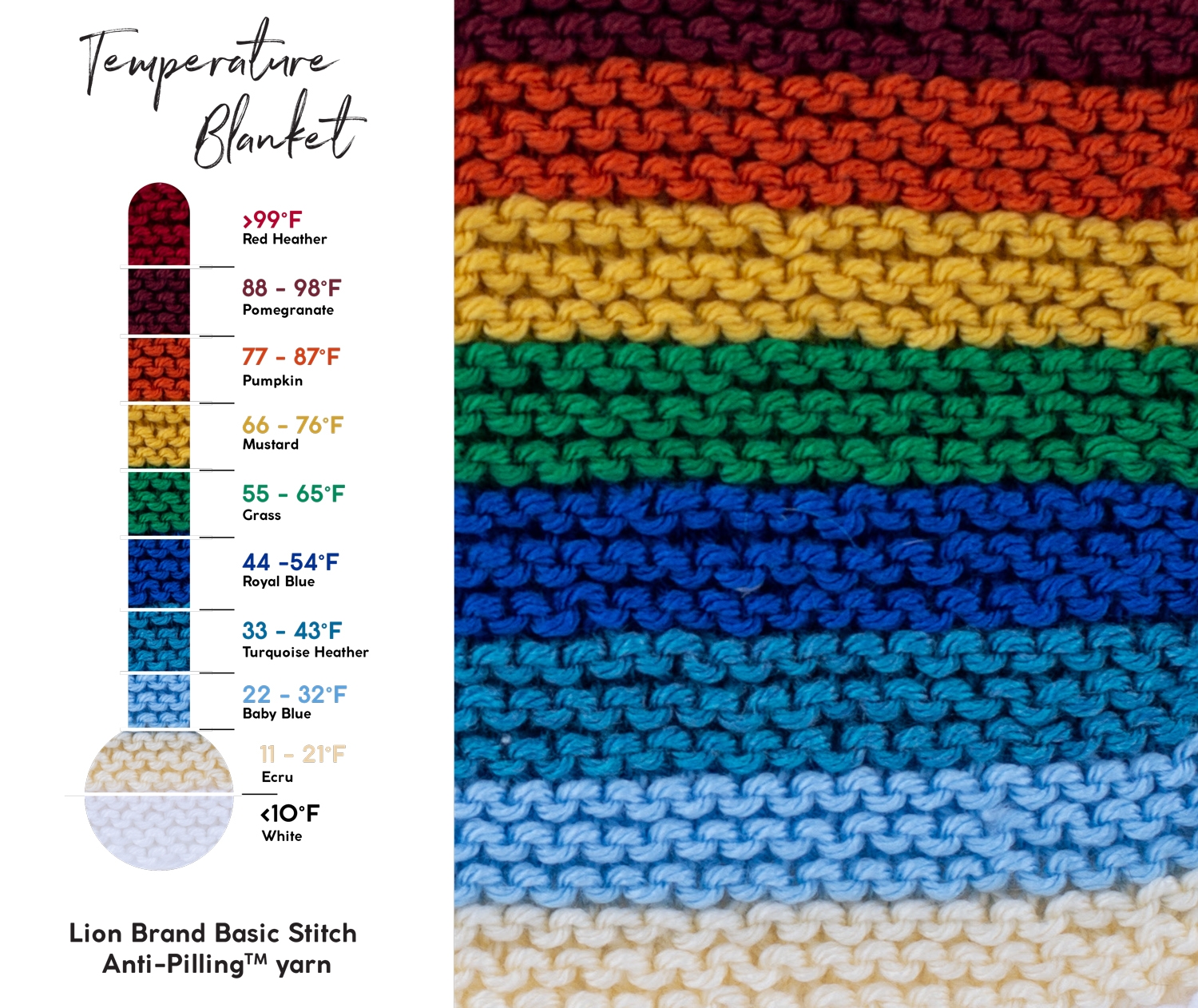 A Year In Yarn How To Knit Or Crochet A Temperature Blanket Lion Brand Notebook A Year In Yarn How To Knit Or Crochet A Temperature Blanket Lion Brand Notebook
