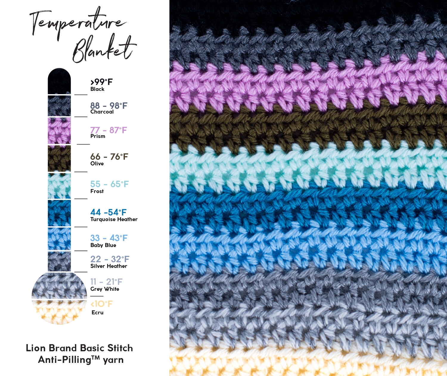 A Year In Yarn How To Knit Or Crochet A Temperature Blanket Lion Brand Notebook A Year In Yarn How To Knit Or Crochet A Temperature Blanket Lion Brand Notebook