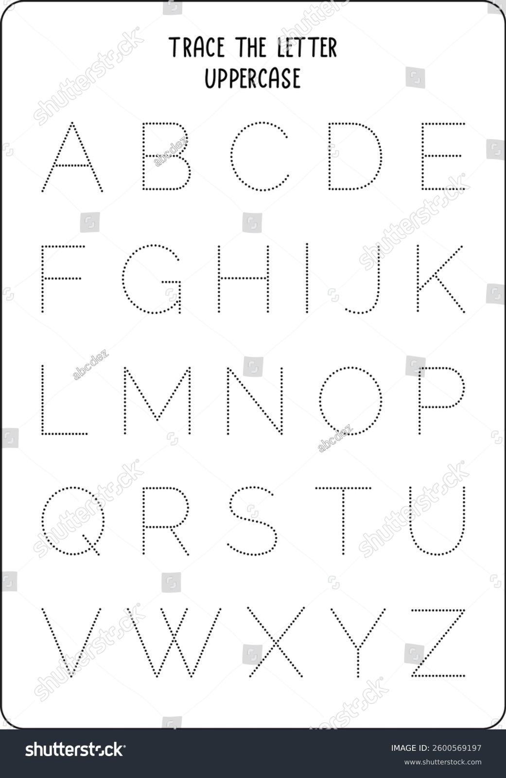 Abcdez Trace Letter Uppercase Dot Alphabet Stock Vector Royalty Free 2600569197 Shutterstock Abcdez Trace Letter Uppercase Dot Alphabet Stock Vector Royalty Free 2600569197 Shutterstock