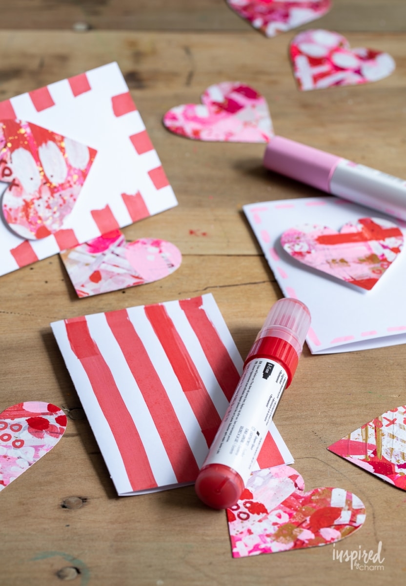 Abstract Art DIY Valentine s Day Card Abstract Art DIY Valentine s Day Card