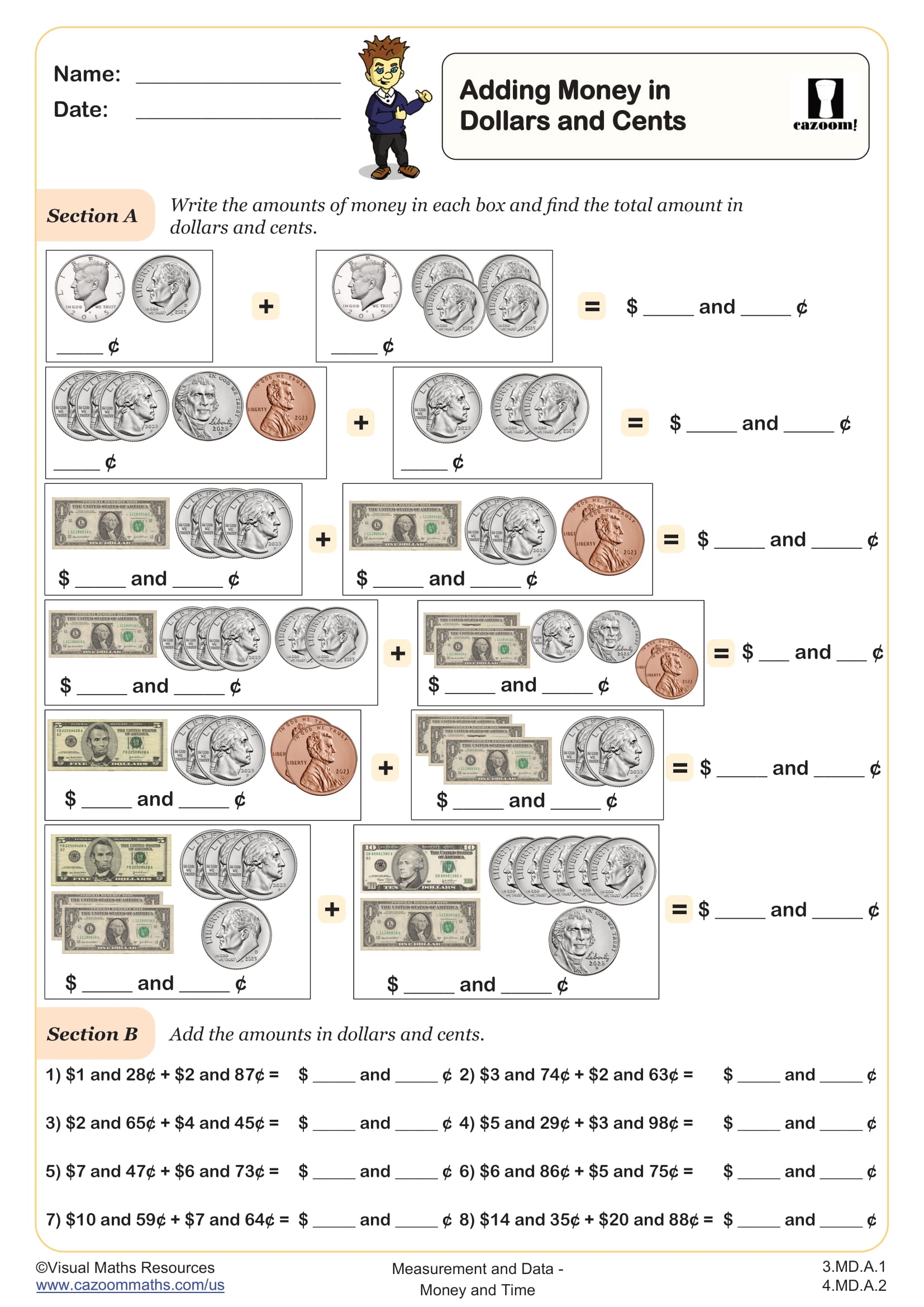money math worksheets money math worksheets