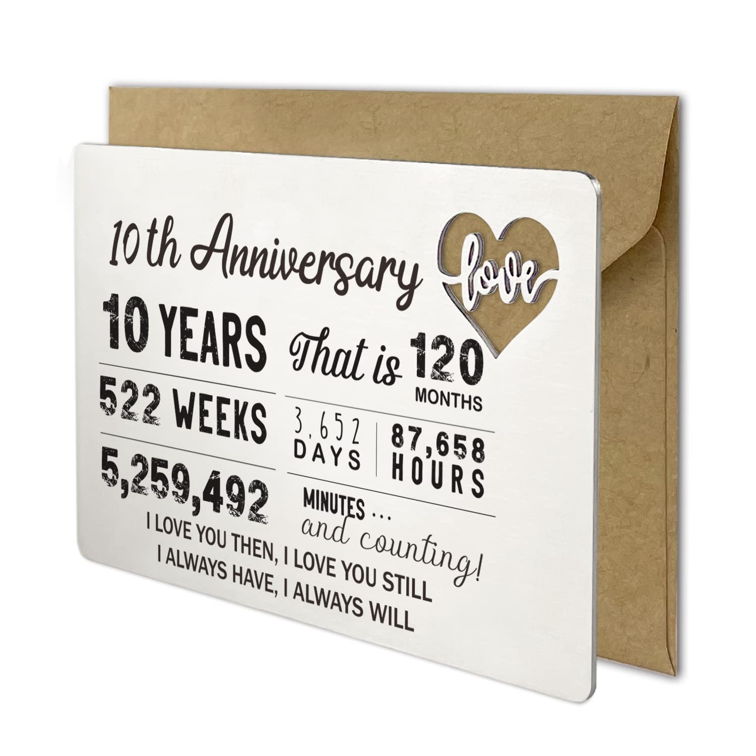 Amazon 10 Years Anniversary Card Gifts For Him Husband Engraved Metal Wallet Insert Happy 10th Ten Wedding Anniversary Cards Gift For Men Unique Ten Years Anniversary Presents Gift For Him From Wife Amazon 10 Years Anniversary Card Gifts For Him Husband Engraved Metal Wallet Insert Happy 10th Ten Wedding Anniversary Cards Gift For Men Unique Ten Years Anniversary Presents Gift For Him From Wife