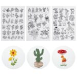 Amazon 66 Pcs Water Soluble Embroidery Patterns Stick And Stitch Embroidery Designs Paper Wash Away Dissolvable Embroidery Transfer Patterns Pre Printed Botanical Water Soluble Stabilizer For Embroidery