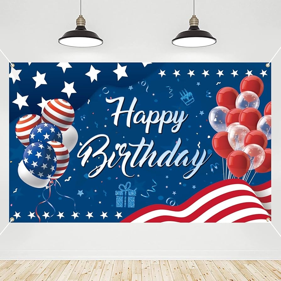 Amazon Crenics 4th Of July Birthday Decorations Large Happy Birthday Banner Backdrop Patriotic Red White And Blue Birthday Party Decorations Supplies 5 9 X 3 6 Ft Toys Games Amazon Crenics 4th Of July Birthday Decorations Large Happy Birthday Banner Backdrop Patriotic Red White And Blue Birthday Party Decorations Supplies 5 9 X 3 6 Ft Toys Games