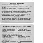 Amazon DGXMD Miranda Warning Card Double sided Miranda Rights Card Metal Engraved Standard Field Sobriety Test Clues Card For Police Law Enforcement Officers Office Products