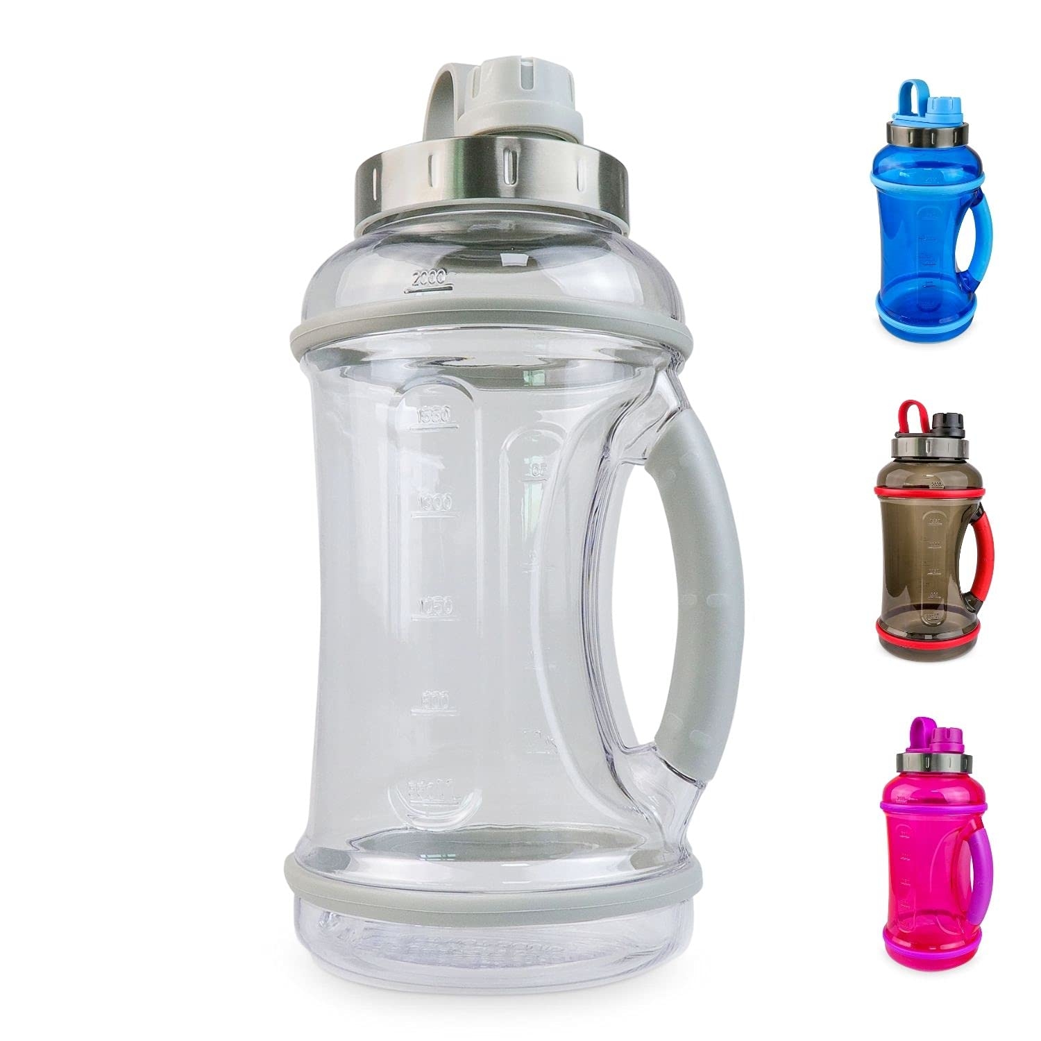 Amazon Flash Popup 70oz Sport Water Bottle With Twist Off Lid Clear Bottle Leakproof Water Jugs Half A Gallon Bottle Sports Outdoors Amazon Flash Popup 70oz Sport Water Bottle With Twist Off Lid Clear Bottle Leakproof Water Jugs Half A Gallon Bottle Sports Outdoors