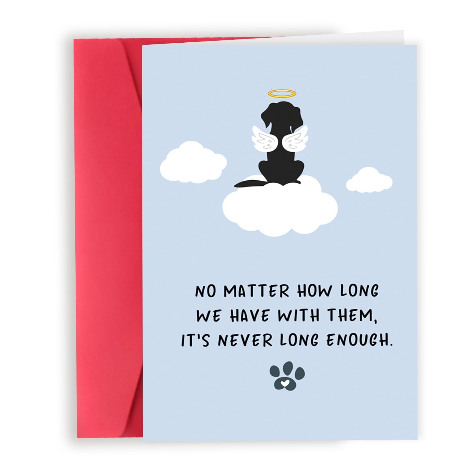 Amazon Londue Dog Sympathy Card Cute Pet Loss Cards Dog Memorial Sympathy Gifts For Loss Of Pet Condolence Card For Pets Owner Lover Doggy Bereavement Ideas For Family Friends Husband Wife